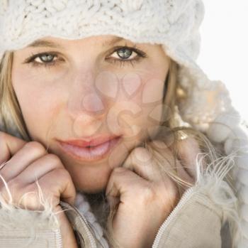 Royalty Free Photo of a Woman in Winter Attire
