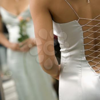 Royalty Free Photo of a Close-up of a Woman in an Evening Gown