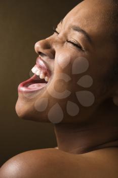 Royalty Free Photo of an African American Woman Singing