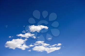 Royalty Free Photo of Cumulus clouds in a Blue Sky