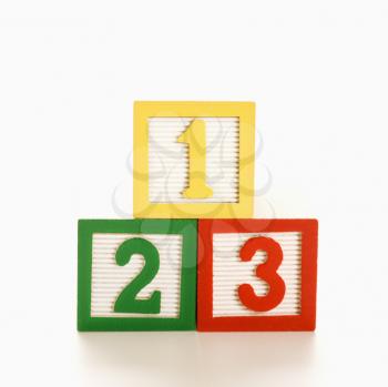 Royalty Free Photo of Toy Building Blocks With Numbers