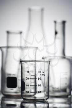 Royalty Free Photo of Glass Science Containers