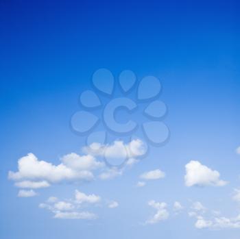 Royalty Free Photo of a Blue Sky With Clouds