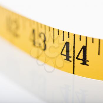 Royalty Free Photo of a Selective Focus of Measuring Tape