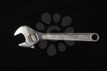 Royalty Free Photo of an Adjustable Metal Wrench
