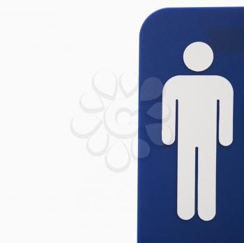 Royalty Free Photo of a Men Restroom Sign 