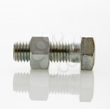 Royalty Free Photo of a Nut and Bolt
