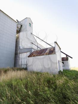 Royalty Free Photo of an Abandoned Agricultural Building in a Rural Area
