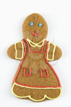 Female gingerbread man cookie.