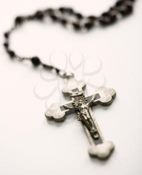 Royalty Free Photo of Christian Rosary Beads With a Crucifix