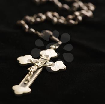 Royalty Free Photo of Christian Rosary Beads With a Crucifix