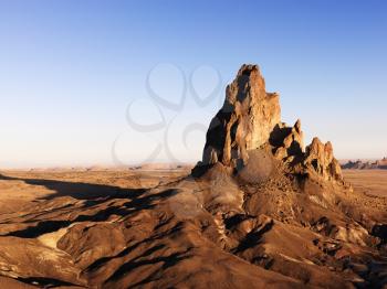 Royalty Free Photo of a Scenic Arizona Desert Landscape With a Rock Formation