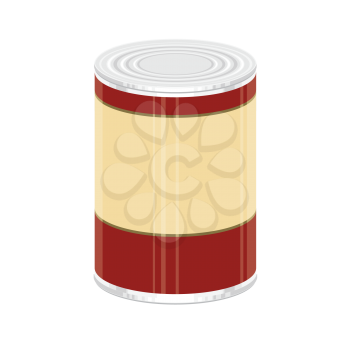 Royalty Free Clipart Image of a Can of Food