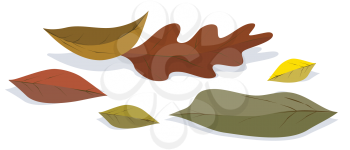 Royalty Free Clipart Image of Leafs