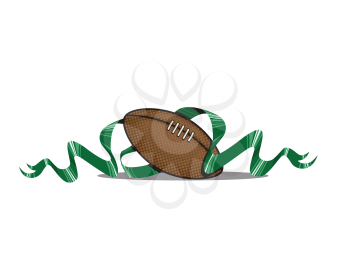 Royalty Free Clipart Image of a Football