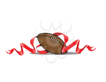 Royalty Free Clipart Image of a Football