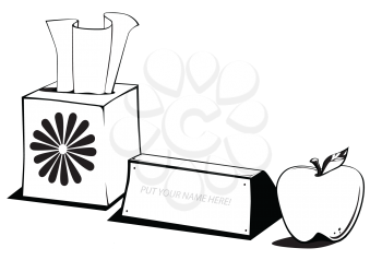 Royalty Free Clipart Image of a Desk
