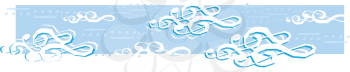Royalty Free Clipart Image of a Music Banner