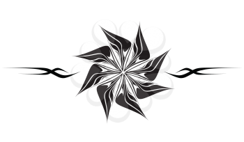 Royalty Free Clipart Image of a Star Embellishment