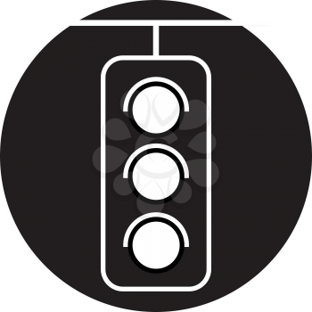 Royalty Free Clipart Image of a Symbol of a Traffic Light