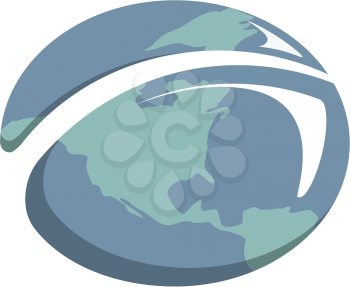 Royalty Free Clipart Image of the Earth