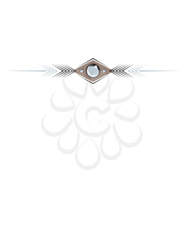 Royalty Free Clipart Image of a Western Arrow Embellishment