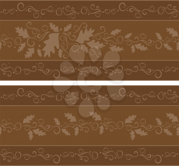 Royalty Free Clipart Image of a Fall Banner Border