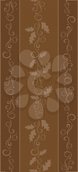 Royalty Free Clipart Image of a Fall Banner Pattern