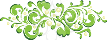 Royalty Free Clipart Image of a Mistletoe Banner
