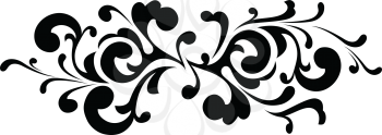 Royalty Free Clipart Image of a Swirl Banner