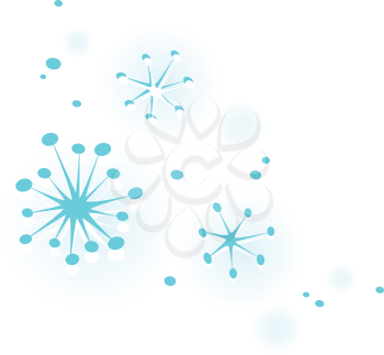 Royalty Free Clipart Image of Abstract Snow
