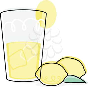 Royalty Free Clipart Image of a Lemonade