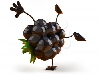 Royalty Free 3d Clipart Image of a Blackberry