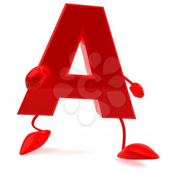 Royalty Free Clipart Image of an A