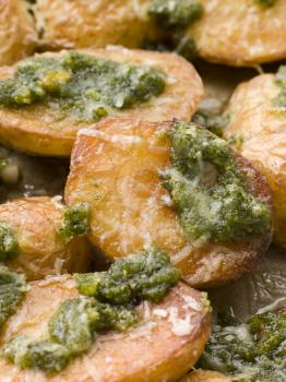 Royalty Free Photo of Baby Potatoes With Pesto