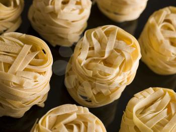 Royalty Free Photo of Dried Tagliatelle Nests