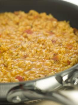 Royalty Free Photo of a Pan of Risotto