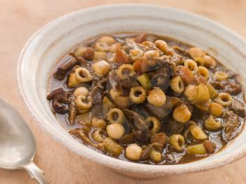 Royalty Free Photo of Oxtail and Chickpea Winter Soup