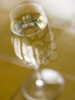Royalty Free Photo of a Glass of Spanish Dry Sherry
