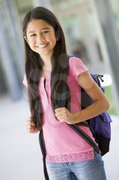 Royalty Free Photo of a Student With a Binder