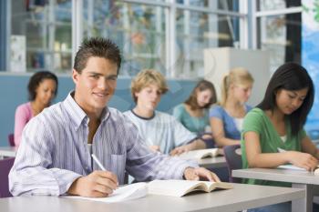 Royalty Free Photo of Students in a Classroom