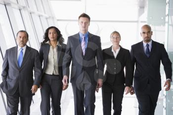 Royalty Free Photo of a Business Team Walking