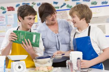 Royalty Free Photo of a Home Ec Class