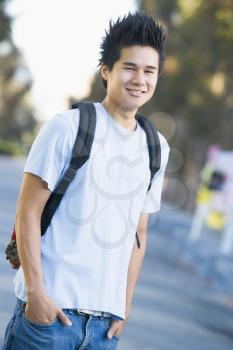 Royalty Free Photo of a Young Man Outside