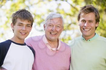 Royalty Free Photo of Three Generations of Men