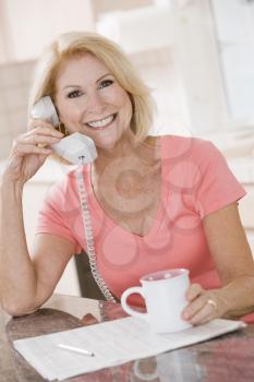 Royalty Free Photo of a Woman Talking on the Phone