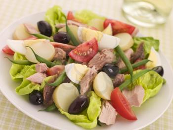 Royalty Free Photo of a Salad of Tuna Nicoise