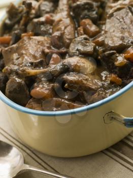 Royalty Free Photo of Winter Game Casserole In a Casserole Dish