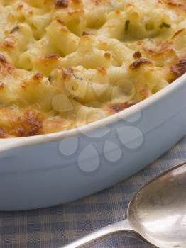 Royalty Free Photo of Dish of Macaroni and Cheese
