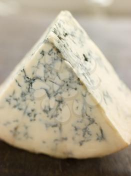 Royalty Free Photo of a Wedge of English Stilton Cheese